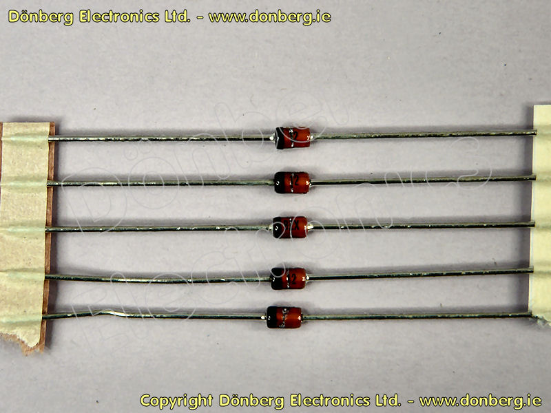 thumbnail image 2 of 100x Vishay BZX85C100 Zener Diodes - 100V 1.3W DO-41 2 of 5