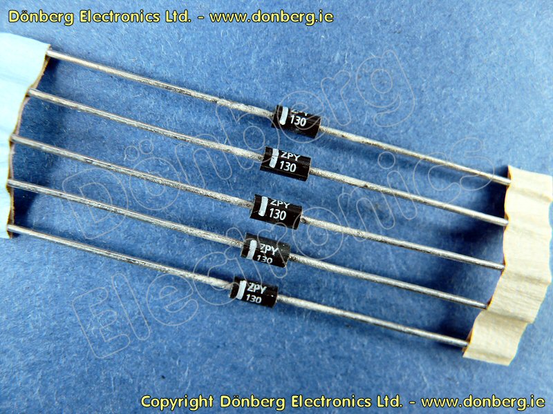 thumbnail interactive-video image 1 of 100x Vishay BZX85C100 Zener Diodes - 100V 1.3W DO-41 1 of 5